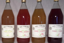 Les Vergers du pays d'Othe. Jus pomme rhubarbe