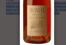 Champagne Monial. Lux Aerterna rosé brut