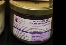 Escargots safran du Grand Der. Escargots au court bouillon