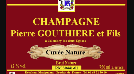 Champagne Pierre Gouthière & fils. Cuvée nature