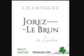 Champagne Jorez Le Brun. Champagne Brut Nature 1er Cru