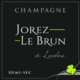 Champagne Jorez Le Brun. Champagne Demi-sec