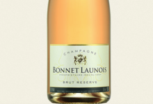 hampagne Bonnet Launois. Champagne rosé