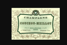 Champagne Couchou-Meillot. Cuvée Brut Millésimé