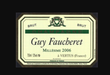 Champagne Guy Faucheret. Cuvée Brut millésimé