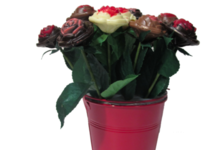 Chocolaterie Stéphane Lothaire. Bouquet de 9 roses en chocolat