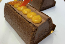Boulangerie "Meunier Tu dors". Buchette Chocolat orange