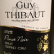 Champagne Guy Thibaut. Pinot noir grand cru