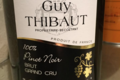 Champagne Guy Thibaut. Pinot noir grand cru