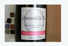 Champagne Quenardel et Fils. Réserve Brut rosé