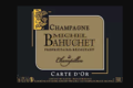 Champagne Michel Bahuchet. Carte d'or