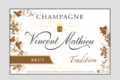 Champagne Vincent Mathieu. Brut tradition