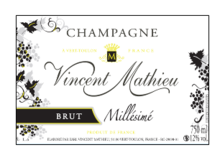 Champagne Vincent Mathieu. Brut millésimé