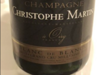 Champagne Christophe Martin. Champagne Blanc de Blancs Grand Cru Millésimé