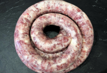 Boucherie Jérôme. saucisse chèvre-miel