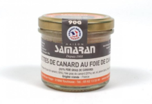 Maison Samaran. Rillettes 10% canard au foie gras