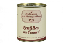 Les Canards de la Montagne Noire. Lentilles au confit de canard