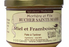 Rucher Sainte-Marie. Miel et framboise