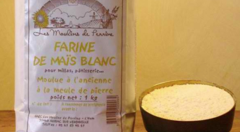 Les Moulins De Perrine. Farine de maïs blanc