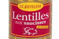 Le Revélois. Lentilles aux saucisses de Toulouse