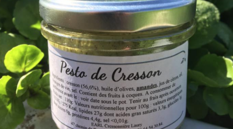 Cressonnière Laury. Pesto de cresson