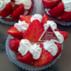 Maison Serres. tartelette aux fraises avec sa crème mascarpone à la vanille