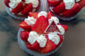 Maison Serres. tartelette aux fraises avec sa crème mascarpone à la vanille