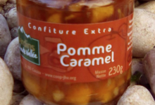 Les Jardins de la Haute-Vallée. Confiture pomme caramel