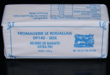 Fromagerie Le Rogallais. Beurre de baratte