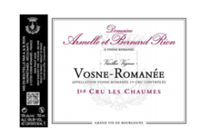 Domaine Rion Armelle Et Bernard. VOSNE-ROMANEE 1ER CRU «Les Chaumes»