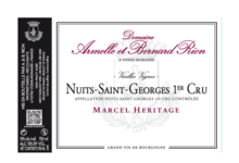 Domaine Rion Armelle Et Bernard. Nuits-Saint-Georges 1er cru "Marcel Héritage"