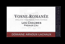 Domaine Arnoux-Lachaux. Vosnes-Romanée Les Chaumes 1er cru