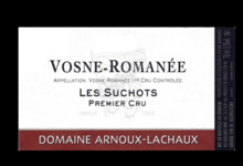 Domaine Arnoux-Lachaux. Vosnes-Romanée Les Suchots 1er cru
