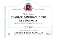 Domaine Bruno Clavelier. Chambolle-Musigny 1er cru "Les Noirots"