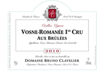 Domaine Bruno Clavelier. Vosne-Romanée 1er cru "Aux Brulées"
