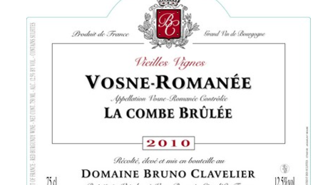 Domaine Bruno Clavelier. Vosne-Romanée "La Combe-Brulée"