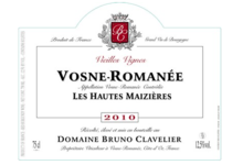 Domaine Bruno Clavelier. Vosne-Romanée "Hautes-Maizières"