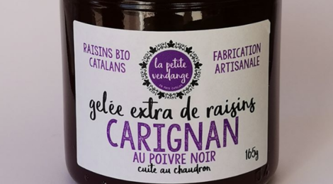 La petite vendange. Gelée extra de raisin carignan au poivre noir