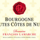 Domaine François Lamarche. Bourgogne Hautes Côtes de Nuits