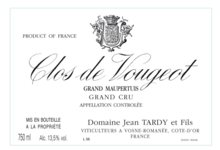 Domaine Jean Tardy & Fils. Clos de Vougeot Grand Maupertuis
