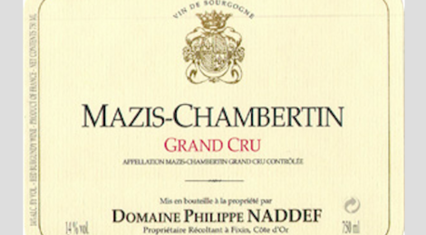 Domaine Philippe Naddef. Mazis-Chambertin Grand Cru