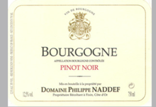 Domaine Philippe Naddef. Bourgogne pinot noir