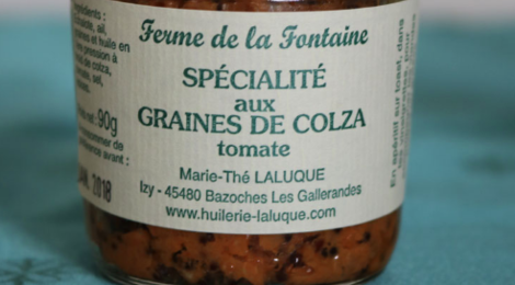 Huilerie Laluque. Tartinade à la tomate et graines