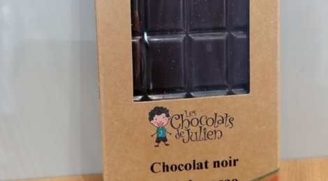 Les bonbons de Julien. Chocolat noir 85% de cacao en tablette