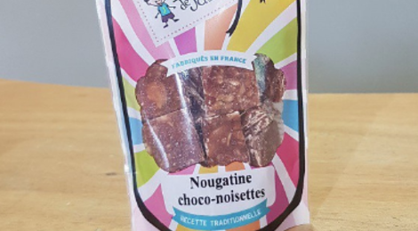 Les bonbons de Julien. Nougatine au chocolat et à la noisette