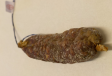 La bergerie des Roches. Saucisson de brebis fumé BIO