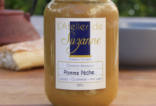 Atelier de Suzanne. Compote de Pomme pêche