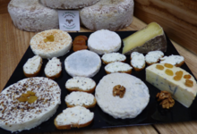 La bergerie de Santagny. Plateau de fromages