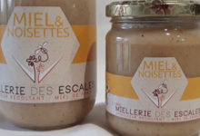 Miellerie Des Escales. Pâte à tartiner miel noisettes