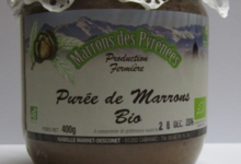 Marrons Des Pyrenees. Purée de marrons bio